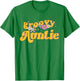 Groovy Auntie Retro Colorful Flowers Design Auntie