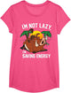 Disney Lion King Lazy Pumbaa Graphic