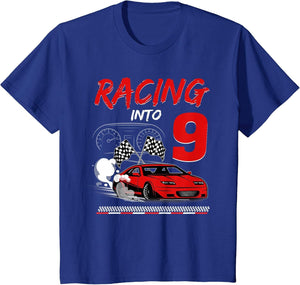 Racing into 9 Year Old Birthday Race Car 9th Boy Party