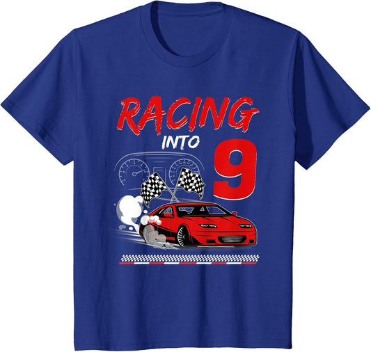 Racing into 9 Year Old Birthday Race Car 9th Boy Party