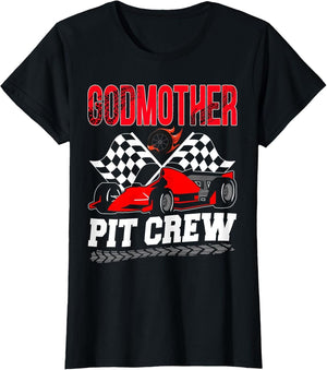 Godmother Pit Crew Racing Family Race Car Birthday Boy