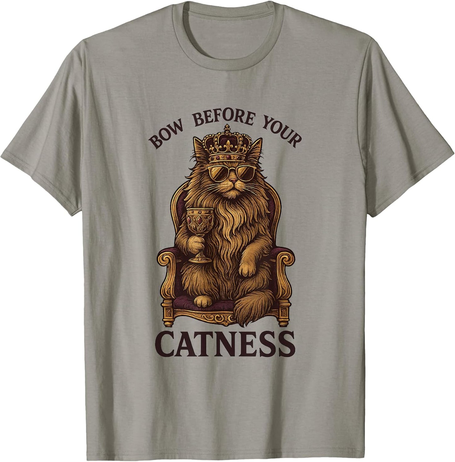 Bow Before Your Catness Royal Crown Funny Cat Lover Gifts
