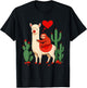 Sloth Riding Llama Funny Valentines Day Love Thoughts