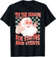 Retro Funny Santa Tis The Season for Statins and Stents Xmas