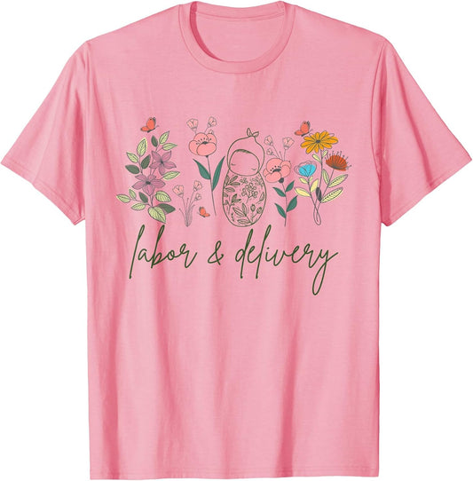 Retro Wildflower Labor and Delivery Nurse Future L&D Nurse