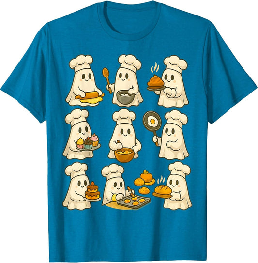 Cute Ghost Baker Halloween Baking for Pastry & Food Lovers
