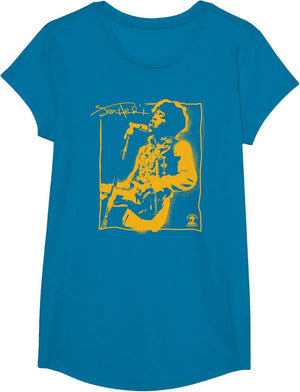 Jimi Hendrix Spray Paint Graffiti Portrait Vintage Band