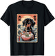 Kawaii Ramen Dachshund Japanese Art Poster Eating Noodles