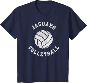 Jaguars Volleyball Retro Distressed Team VB Graphic