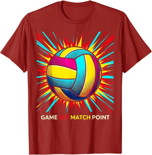 Game Set Match Point Volleyball Design