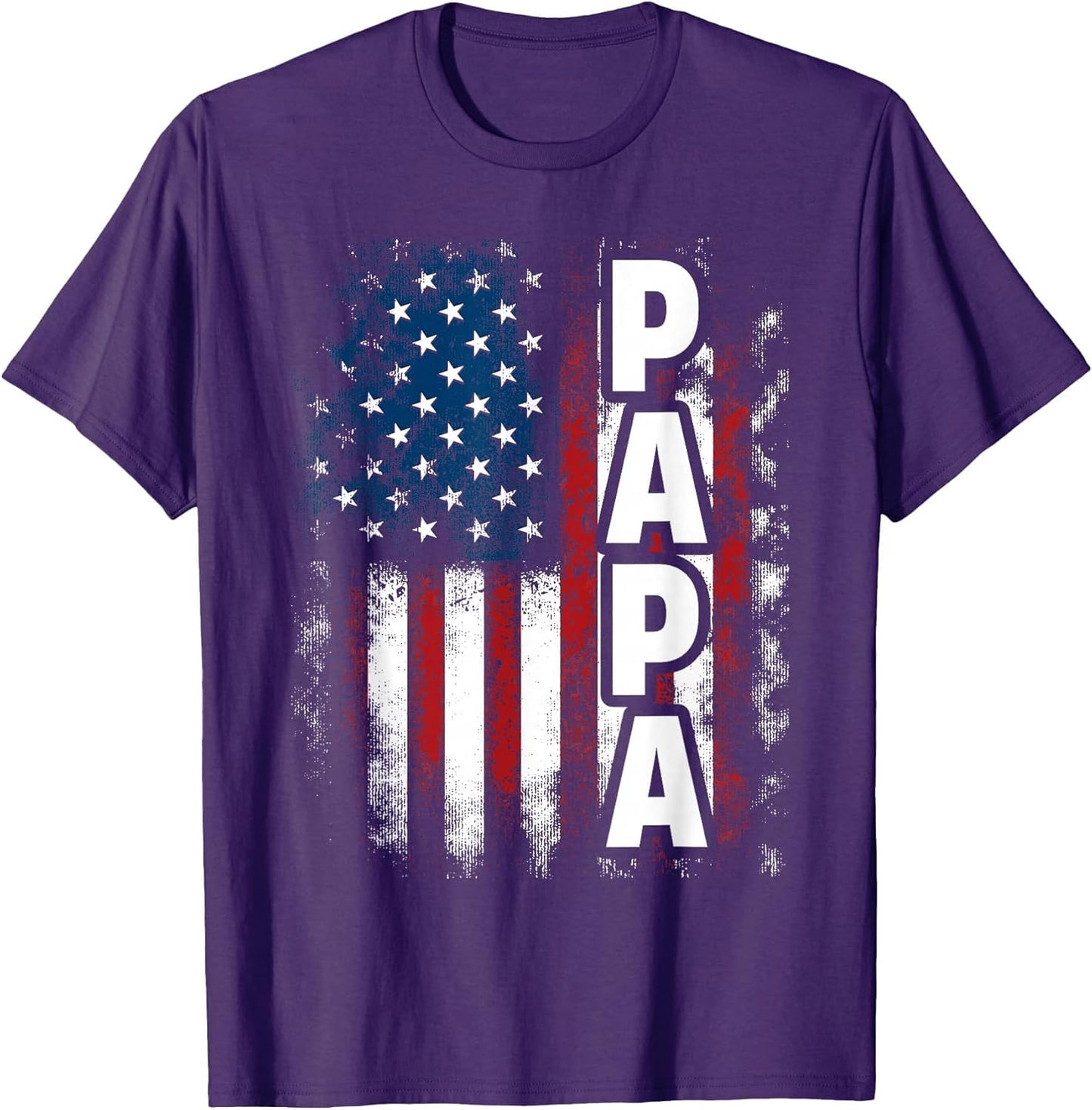 Papa American Flag Fathers Day from Grandkids Son Daughter