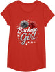 Buckeye Girl Pom-Poms Vintage Sports Ohio Home State