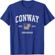 Conway Arkansas AR Vintage American Flag Sports Design