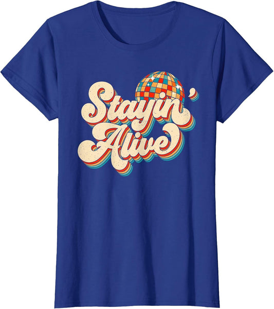 Stayin' Alive Bridesmaid Bride 80s Disco Bachelorette Party