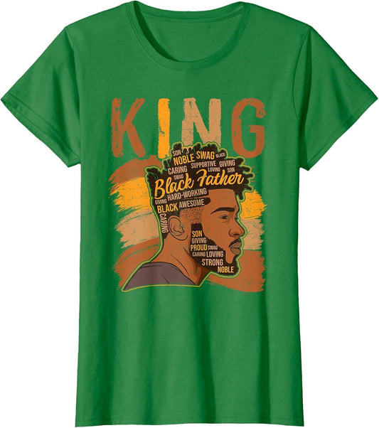 Strong Black King African American Natural Afro Men Boy