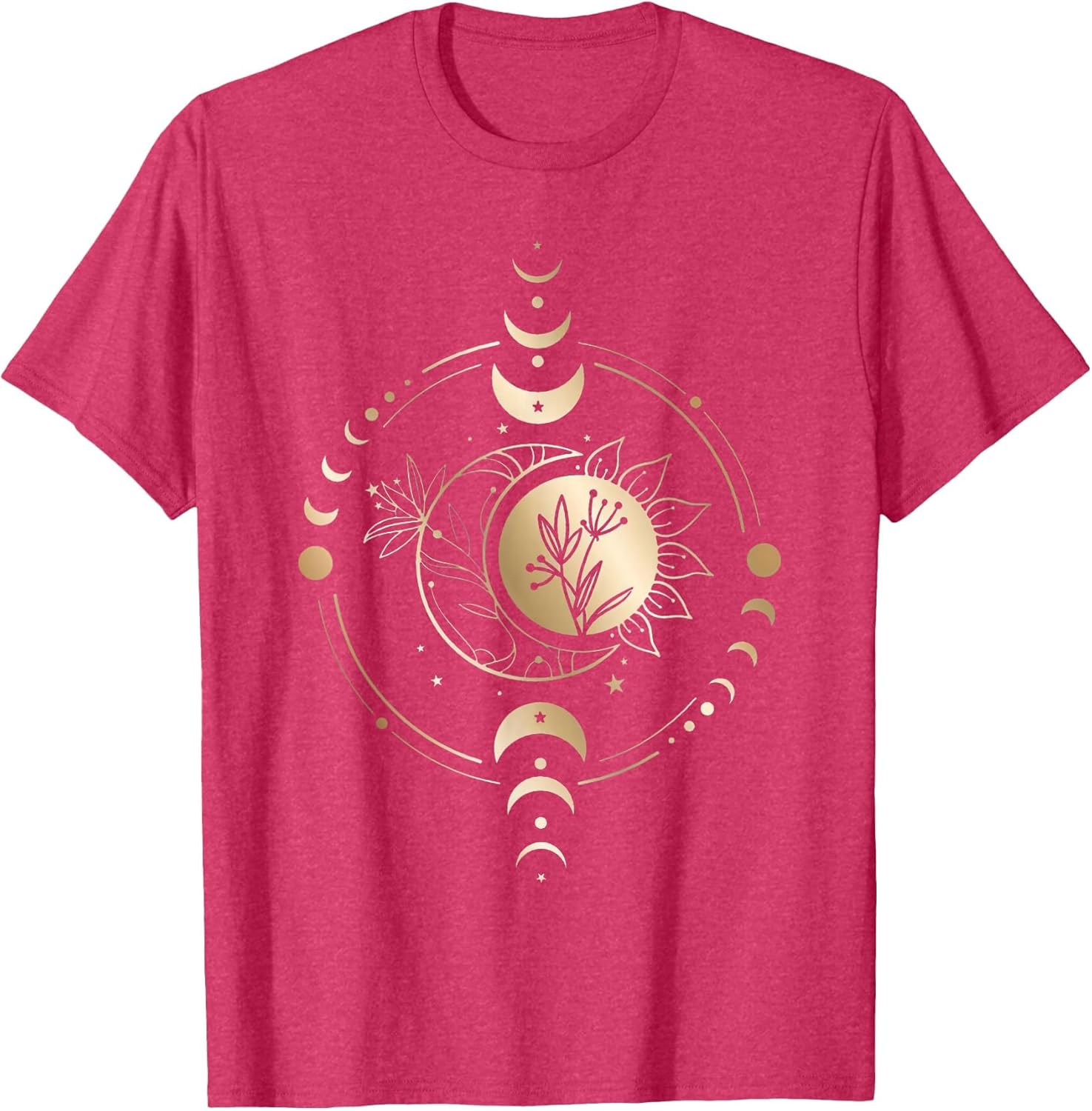 Mystic Moon and Sun Phase Celestial Boho Vintage
