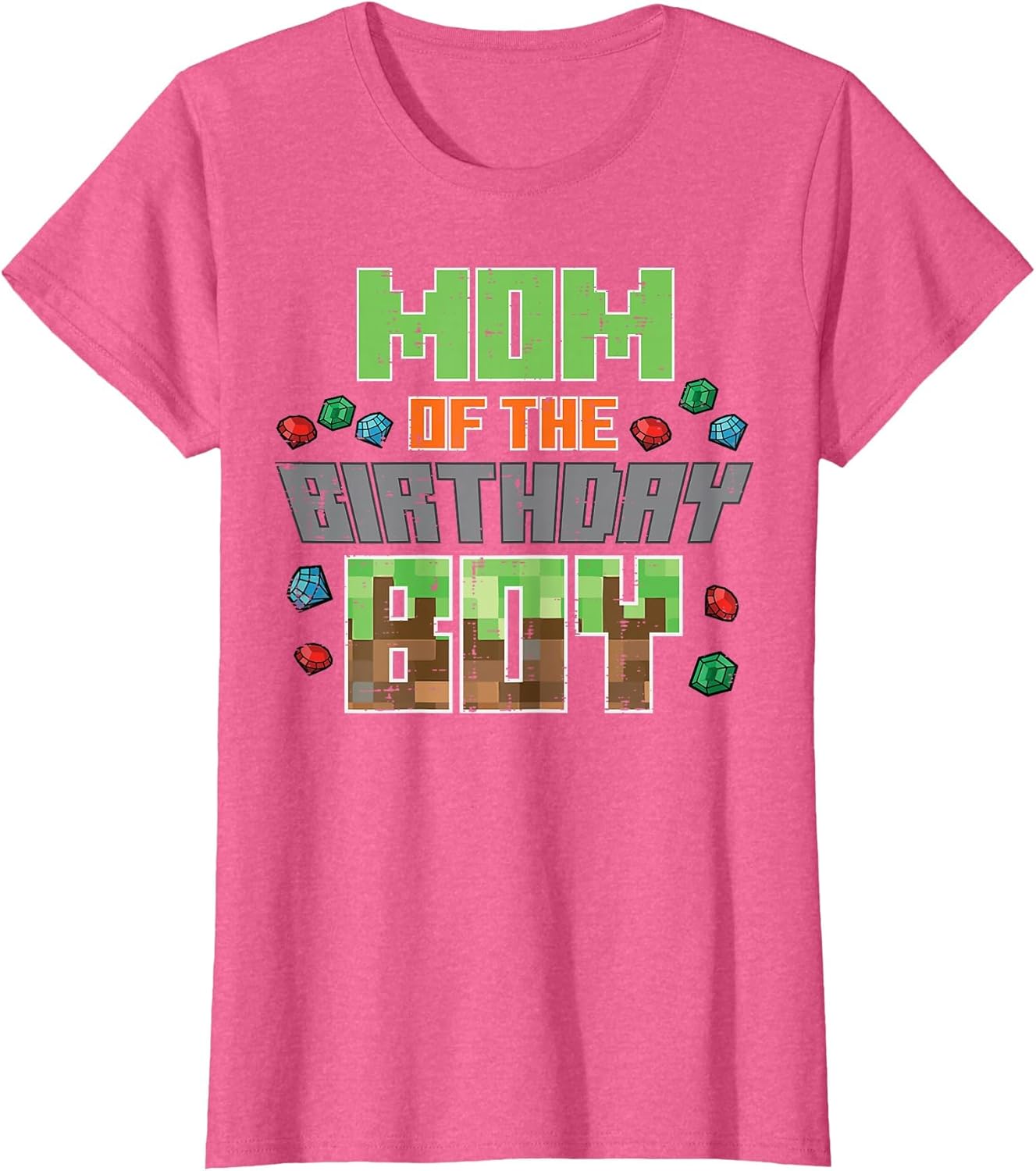 Mom of Birthday Boy Pixel Gaming Bday Party Women