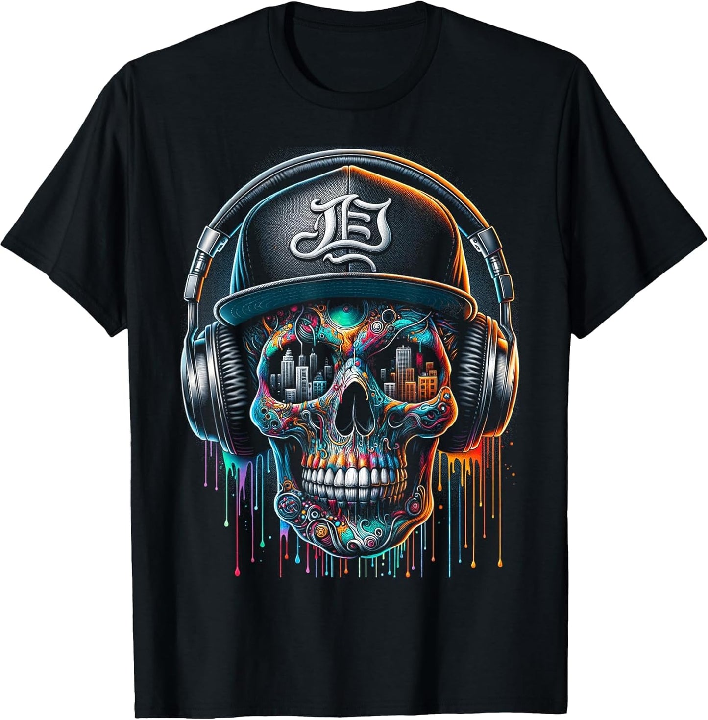 Dripping Paint Skull | Men Women XS - 6XL | Graphic