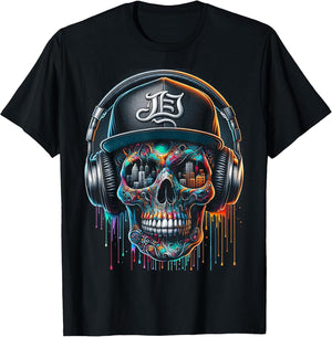 Dripping Paint Skull | Men Women XS - 6XL | Graphic