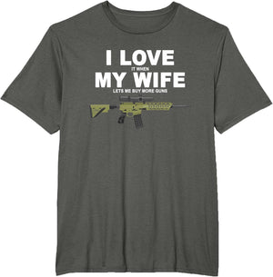 Funny My Wife Lets Me Buy More Guns Mantuary
