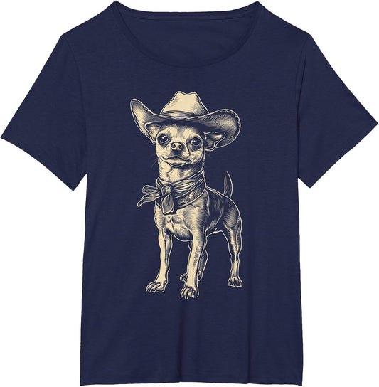 Chihuahua Wearing Cowboy Hat Funny Western Dog Mom Dad