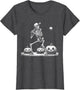 Funny Skeleton Baseball Player Halloween Kids
