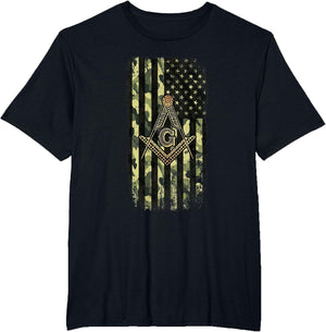 Masonic Camo American Flag - Freemason