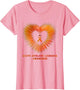 Acute Myeloid Leukemia Awareness Heart Orange Ribbon Warrior