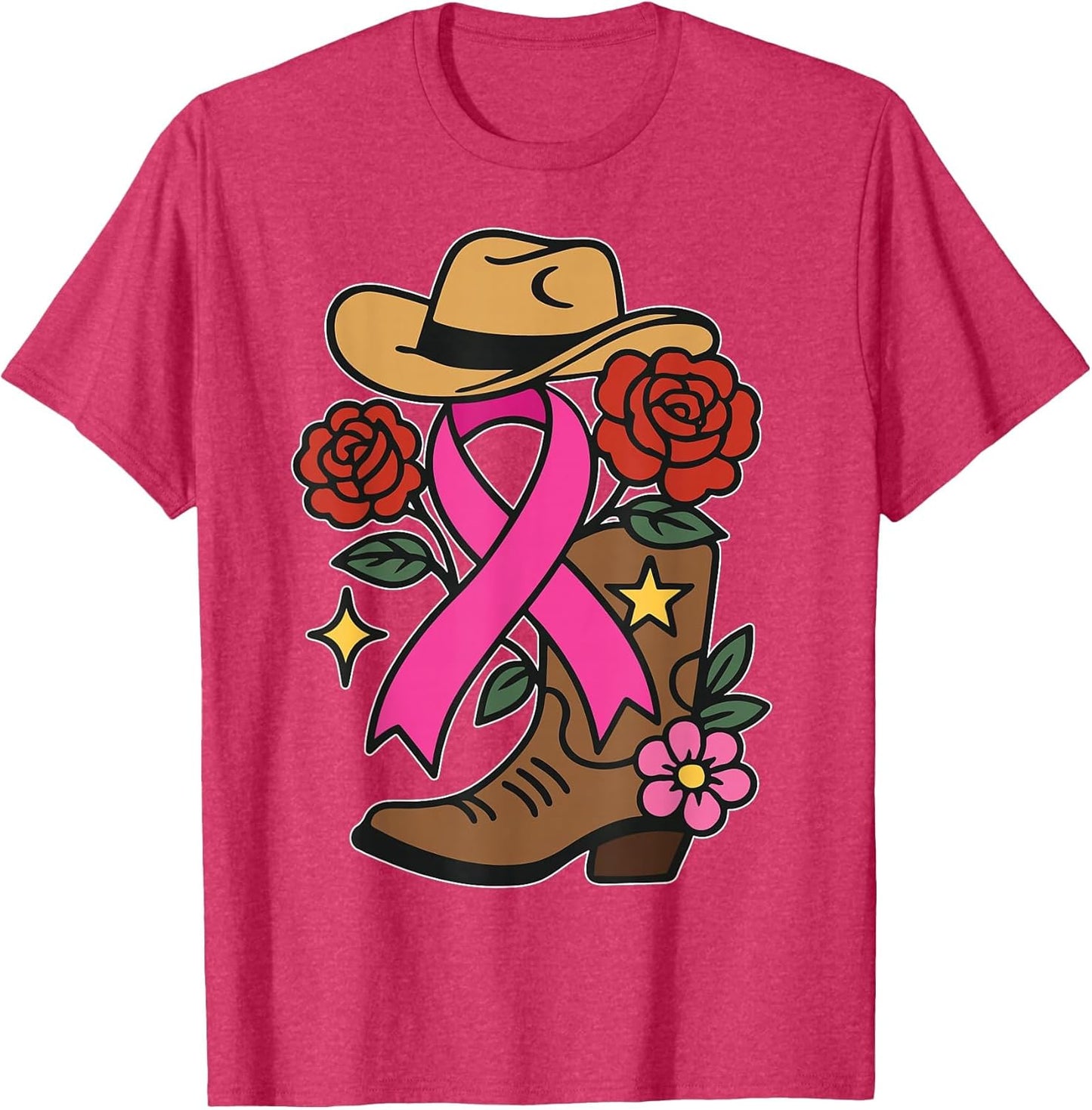 Western Breast Cancer Awareness Women Pink Ribbon Cowboy Hat
