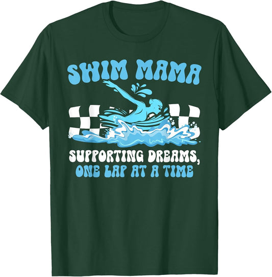 Swim Mama Groovy Swim Mom of A Swimmer Mom Swimming Mom