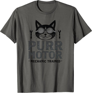 Purr Motor Mechanic Trained Cat Design
