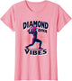 Diamond Diva Vibes Softball Women Design