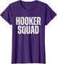 Hooker Squad Vintage Fishing Funny Adult Humor