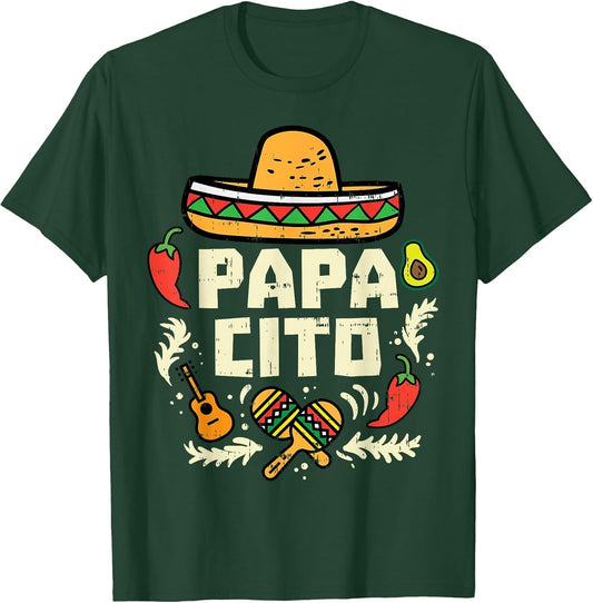 Papacito Family Cinco De Mayo Matchin Couple Mexican Dad Men