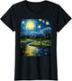 Aesthetic Surrealism Starry Night Golf Golfer