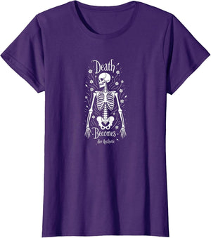 Skeleton Women's Death Becomes Her Gothic Aesthetic