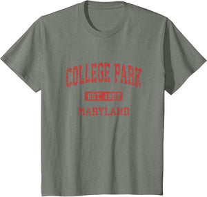 College Park Maryland MD Vintage Athletic Sports Design
