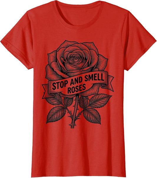 Stop and Smell the Roses Floral Nature Design