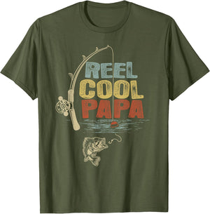 Funny Fisherman Vintage Reel Cool Papa