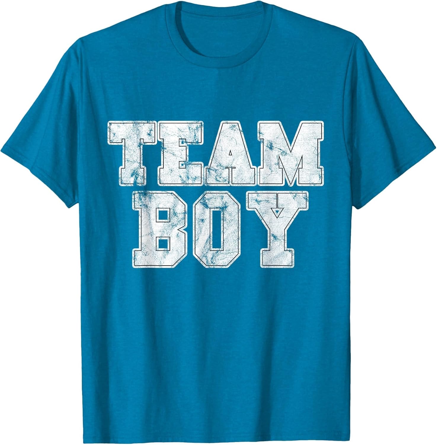 Team Boy Blue Gender Reveal Baby Shower Distressed