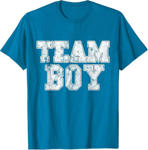 Team Boy Blue Gender Reveal Baby Shower Distressed