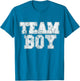 Team Boy Blue Gender Reveal Baby Shower Distressed