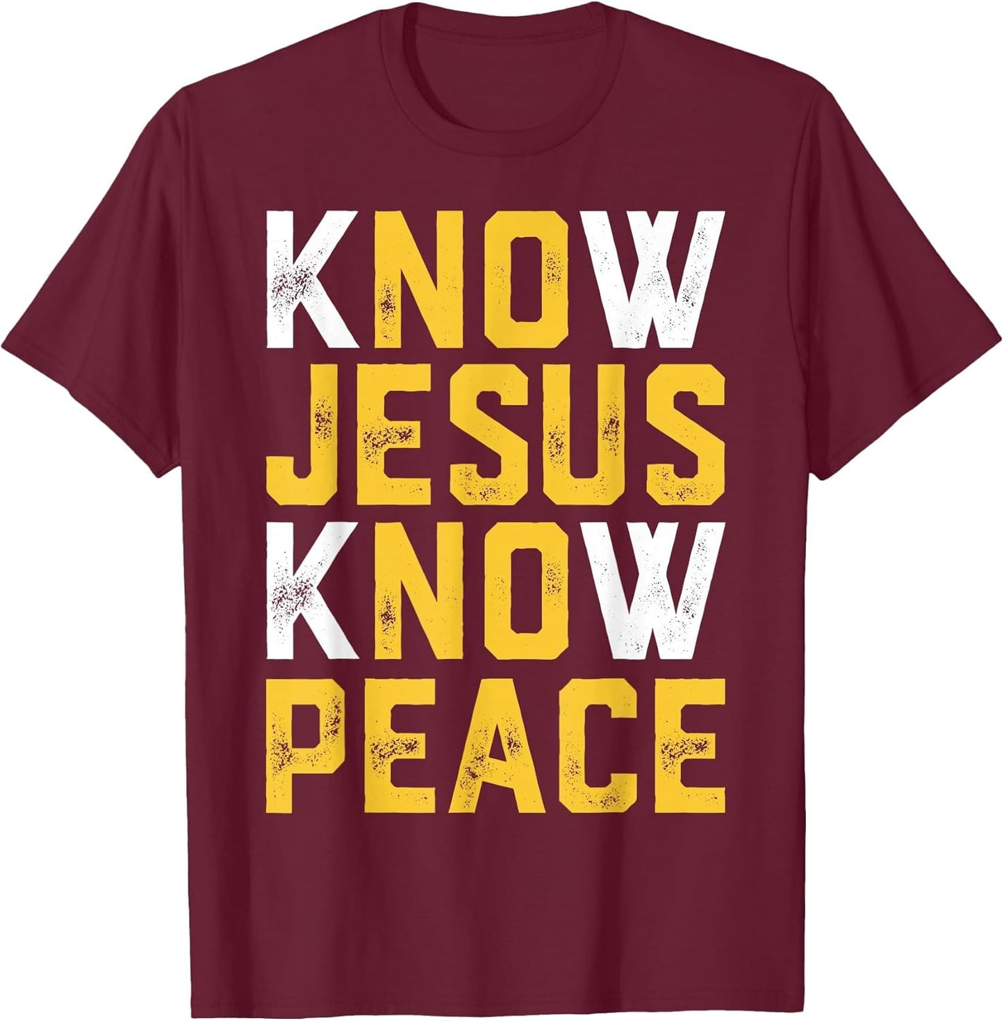 Christian Faith Religious Pastor Know Jesus Know Peace Quote