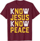Christian Faith Religious Pastor Know Jesus Know Peace Quote