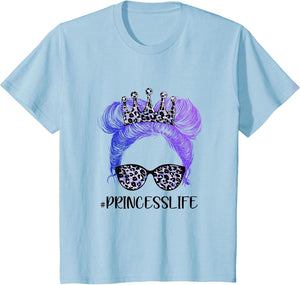 Classy Princess Life Leopard Print Shades Cool Messy Bun