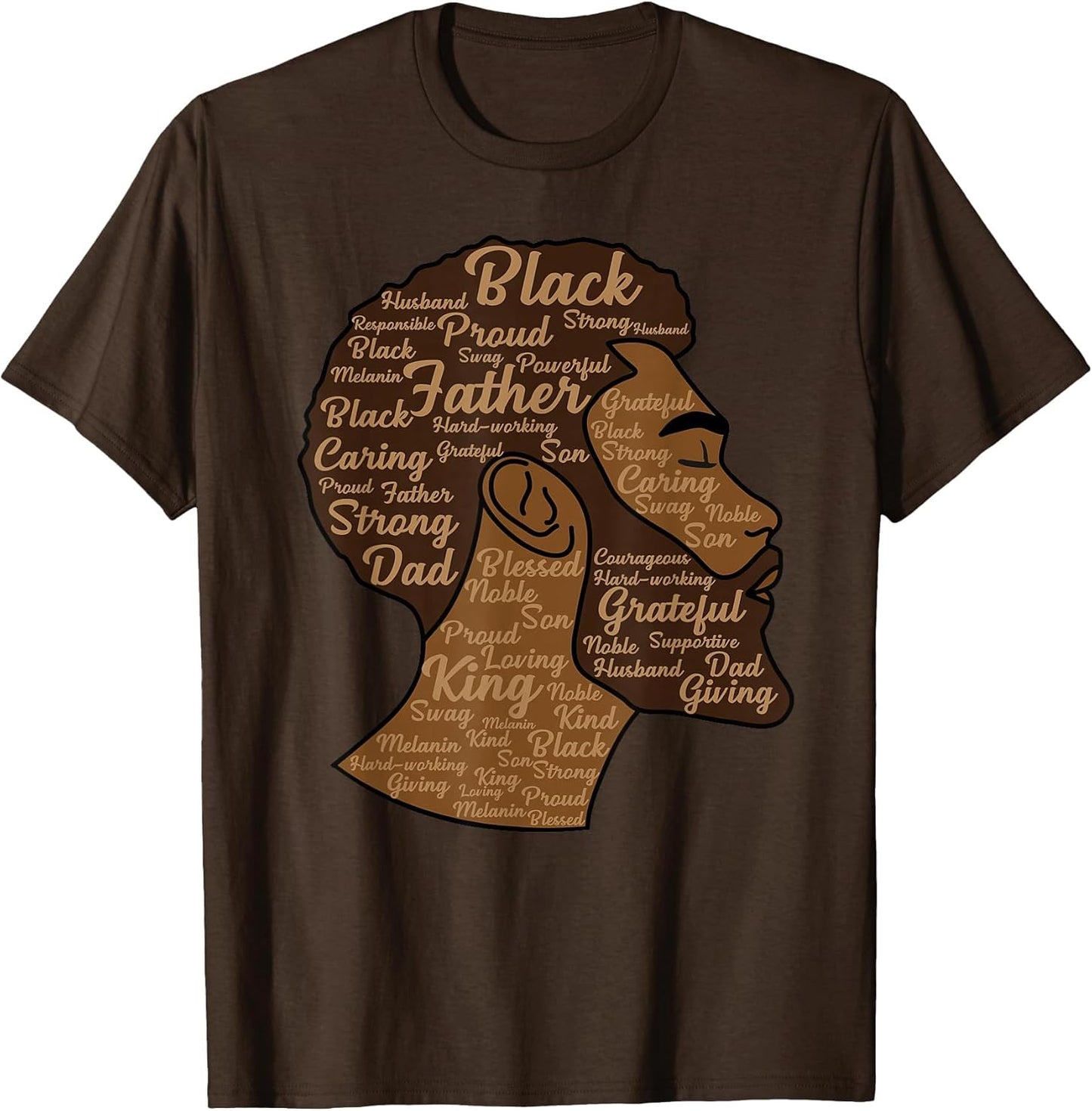 Black History Afro Men King Father Melanin African American