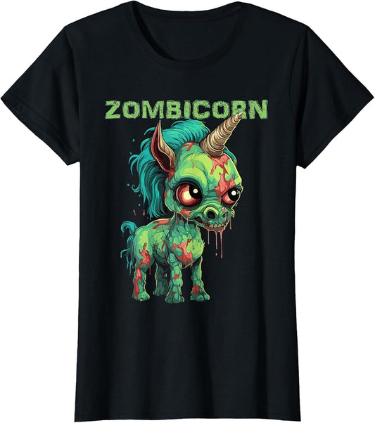 Funny Zombie Unicorn Halloween Zombicorn Creature