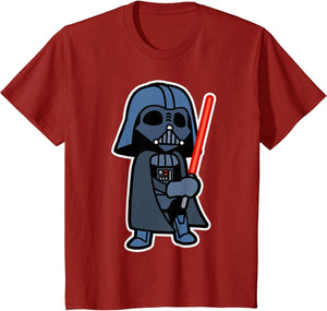 Star Wars Darth Vader Saber Cute Cartoon Graphic