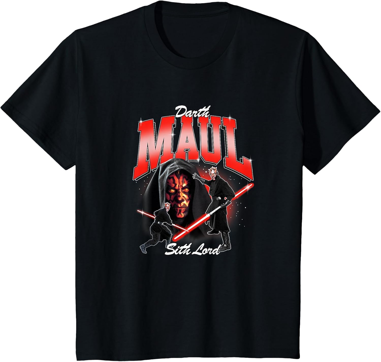 Star Wars Darth Maul Sith Lord Poses Vintage Chest Portrait