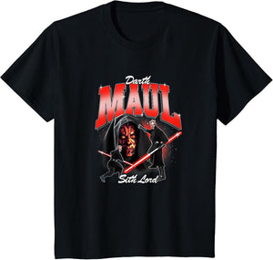 Star Wars Darth Maul Sith Lord Poses Vintage Chest Portrait